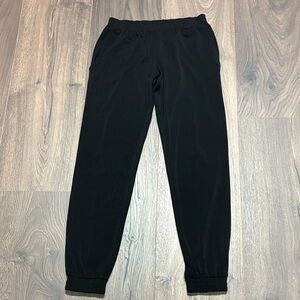 Veronica M NWOT Black Joggers with elastic waist and ankles / XS